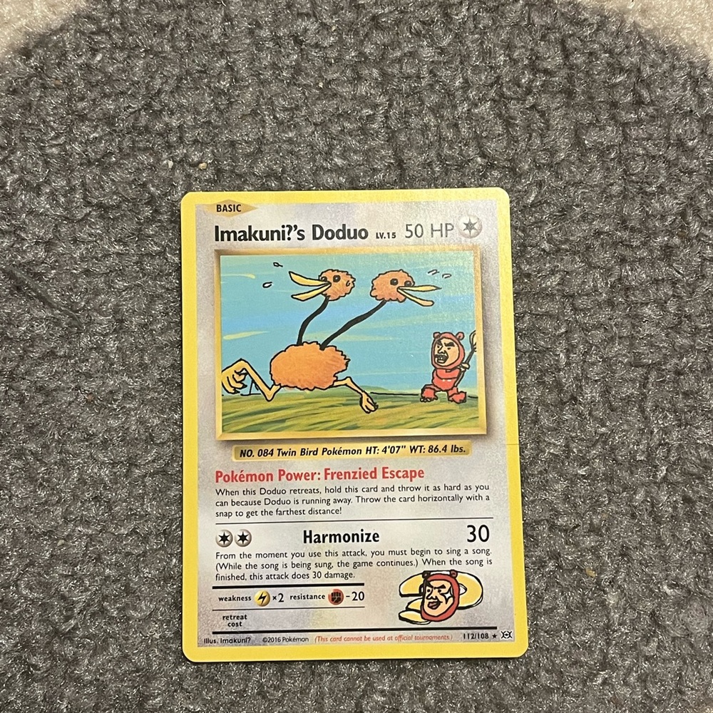 Rare Imakuni?’s Doduo Pokemon trading card